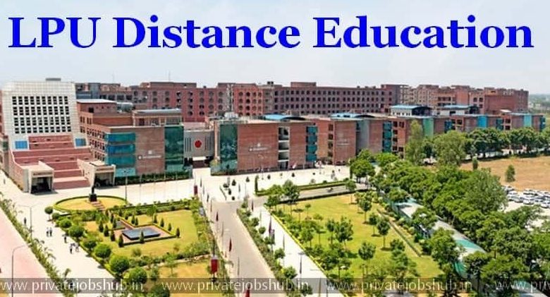 LPU distance education online admission