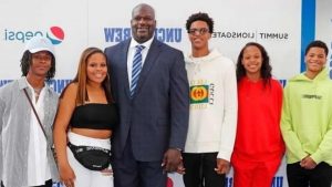 Shaq O'Neal With family