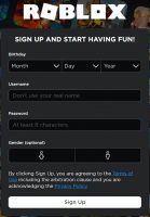 roblox sign up