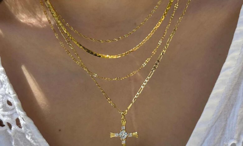 Double Cross Necklaces